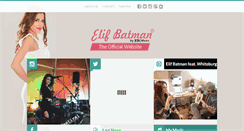 Desktop Screenshot of elifbatman.net